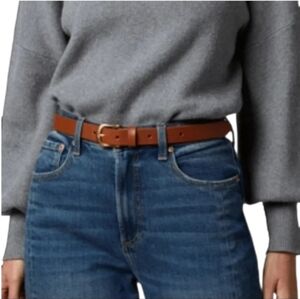 Frye NWT Genuine Leather Belt Harness Buckle Size L/XL Leather Loop Retail $58